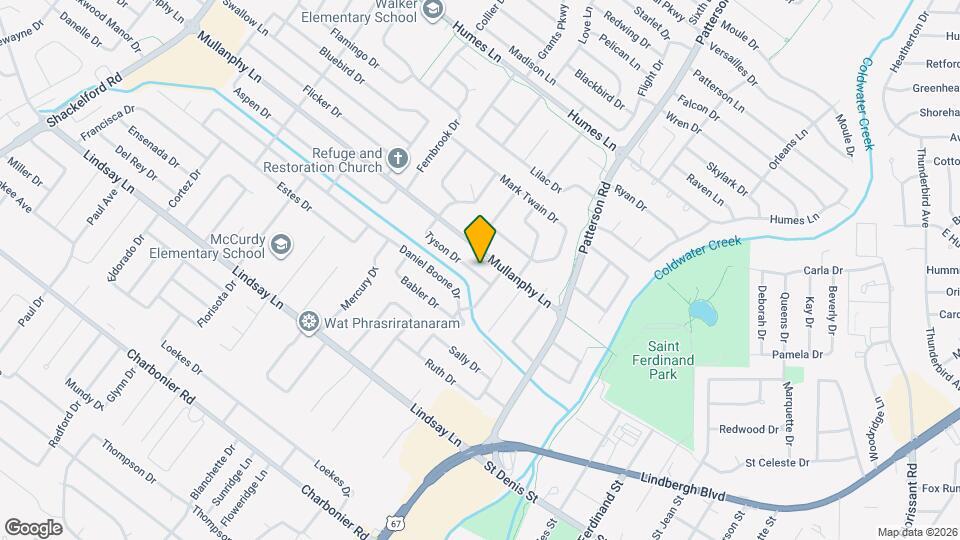 725 Tyson Dr Map and Location Details