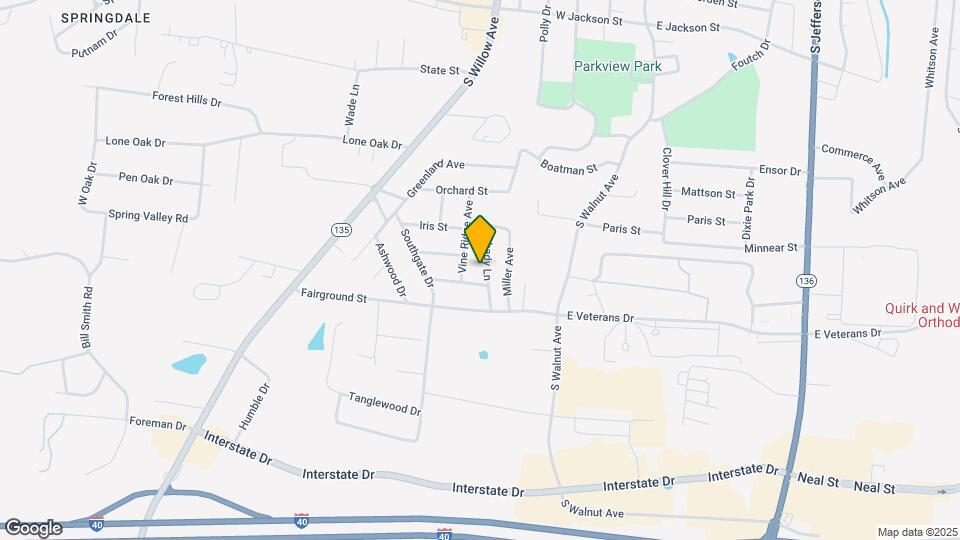 889 Shady Ln Map and Location Details