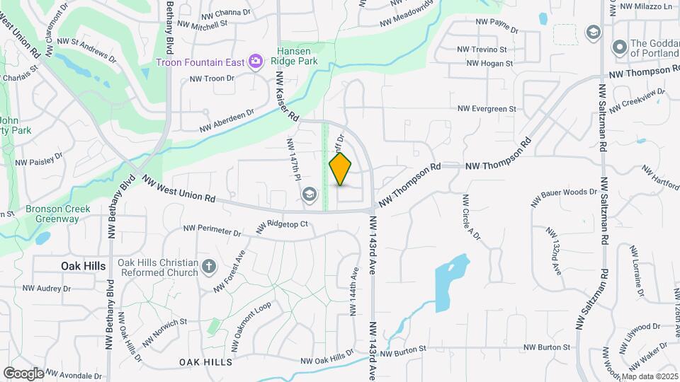 14492 NW Listel Ln Map and Location Details