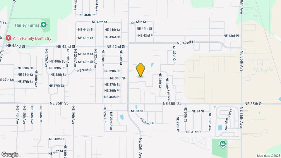 2635 NE 37th Place Rd Mapa y Detalles de la Ubicación