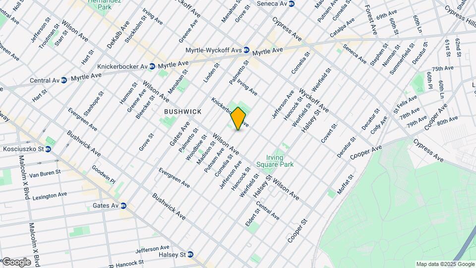 1366 Putnam Ave Mapa y Detalles de la Ubicación