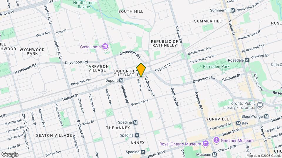 663 Huron St Map and Location Details
