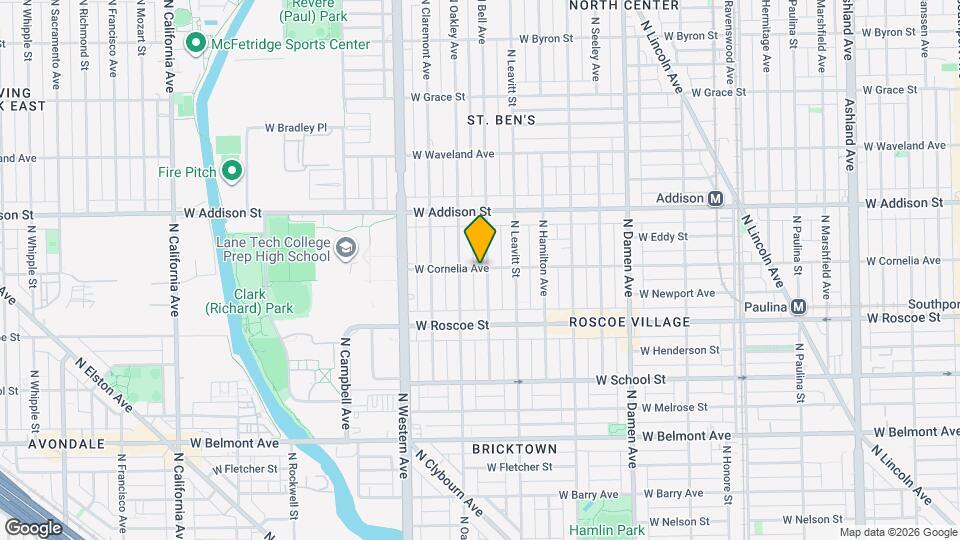 2261 W Cornelia Ave Map and Location Details