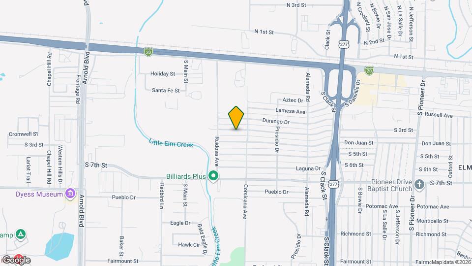 5433 Encino Rd Map and Location Details