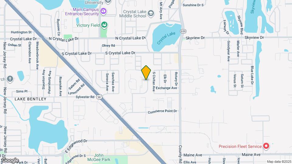 1805 Crystal Grove Dr Map and Location Details
