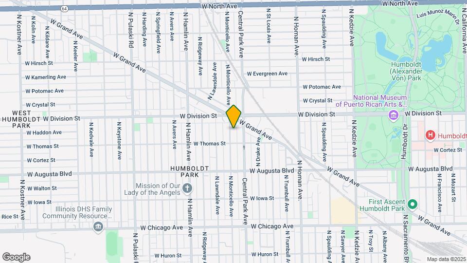 1123 N Monticello Ave Map and Location Details