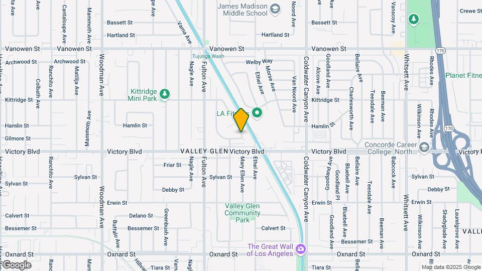 6457 Mary Ellen Ave Map and Location Details