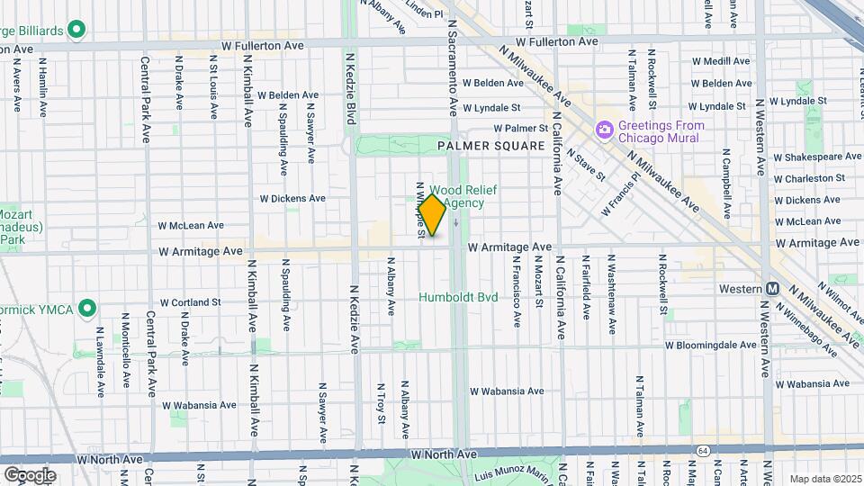 3024 W Armitage Ave Map and Location Details