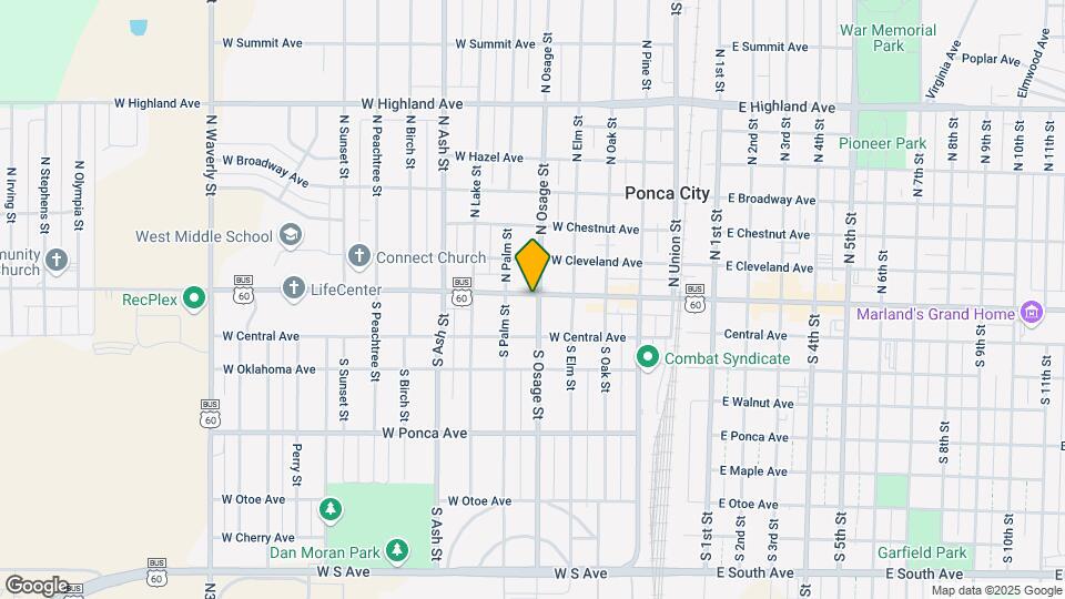 100 S Osage St, Unit A Map and Location Details