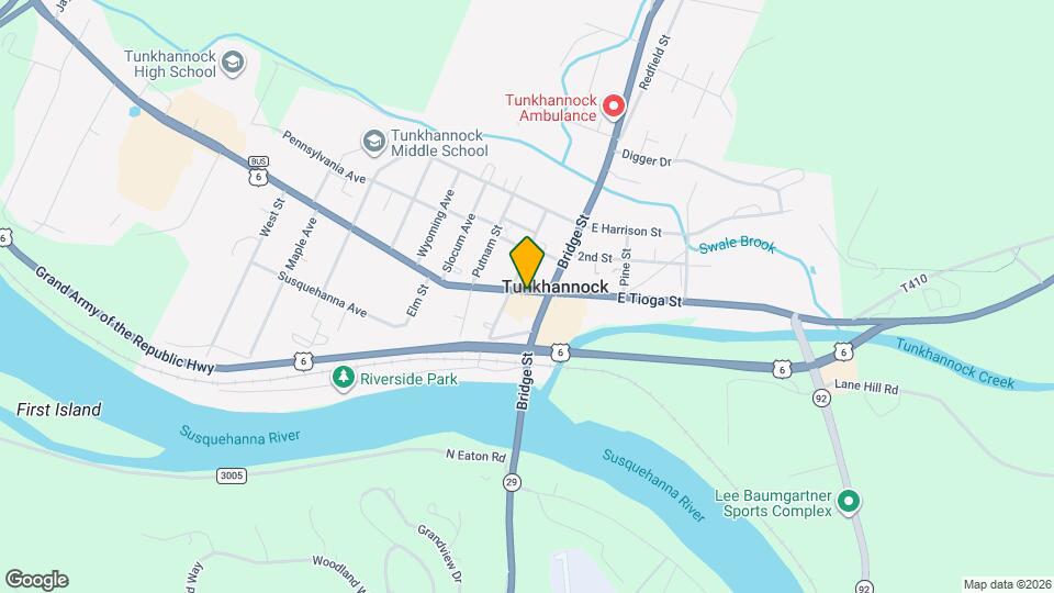 18 E Tioga St Map and Location Details