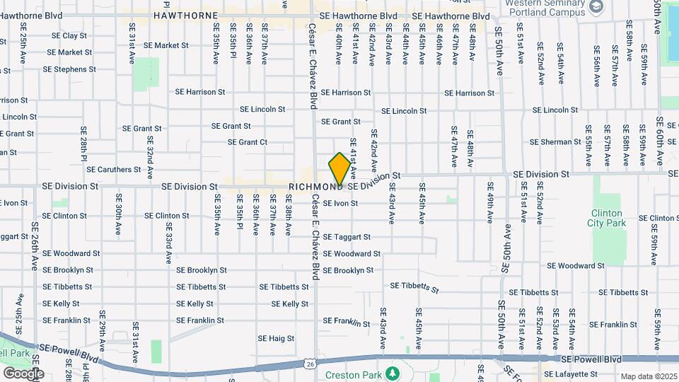 4010 SE Division St Mapa y Detalles de la Ubicación