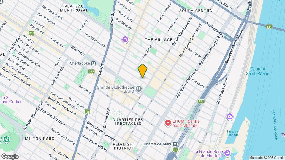 1587-1589 Saint-Hubert Rue Map and Location Details