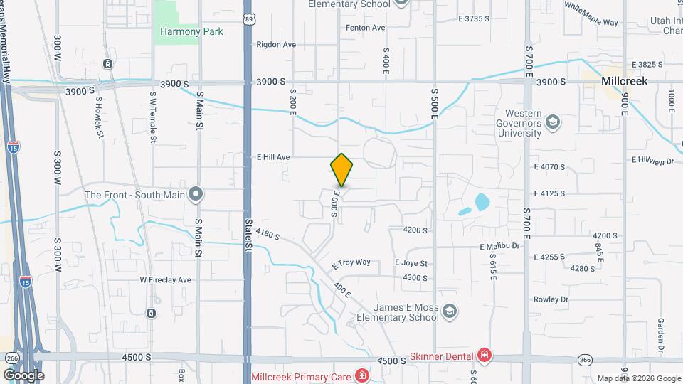 4109 S 300 E Map and Location Details