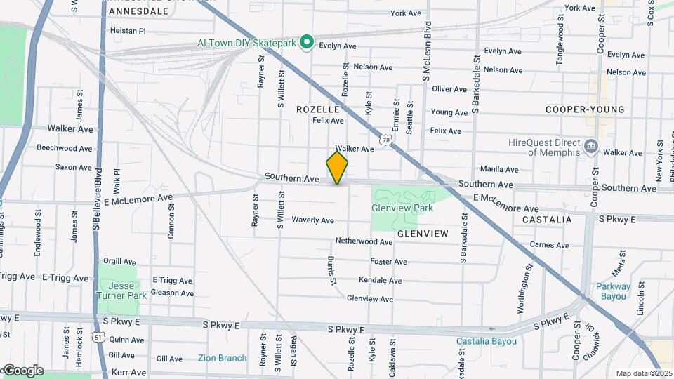 1659 Southern Ave Map and Location Details
