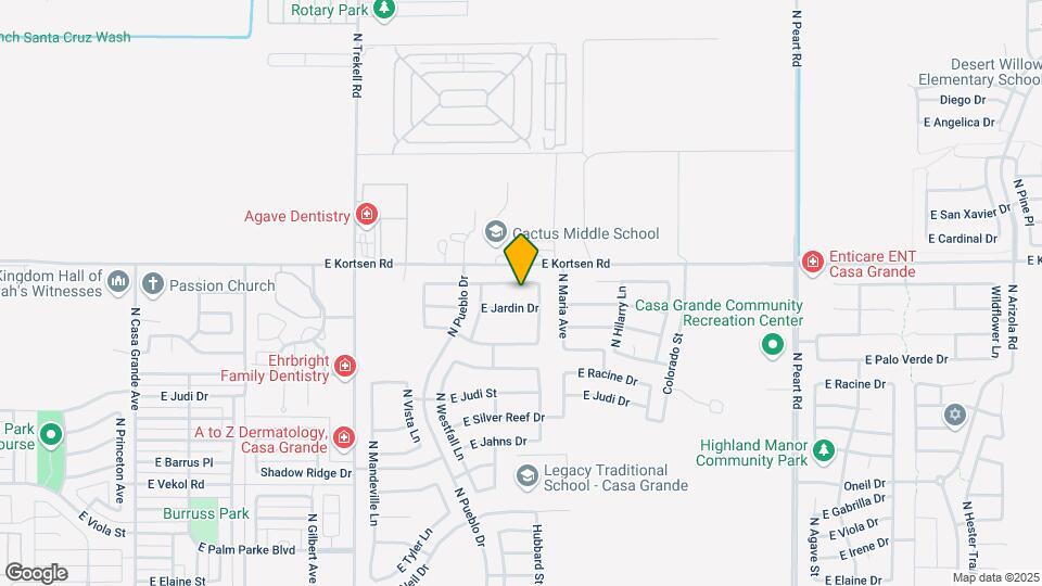1253 E Kingman St Map and Location Details