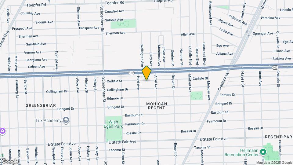 14036 Carlisle St Map and Location Details