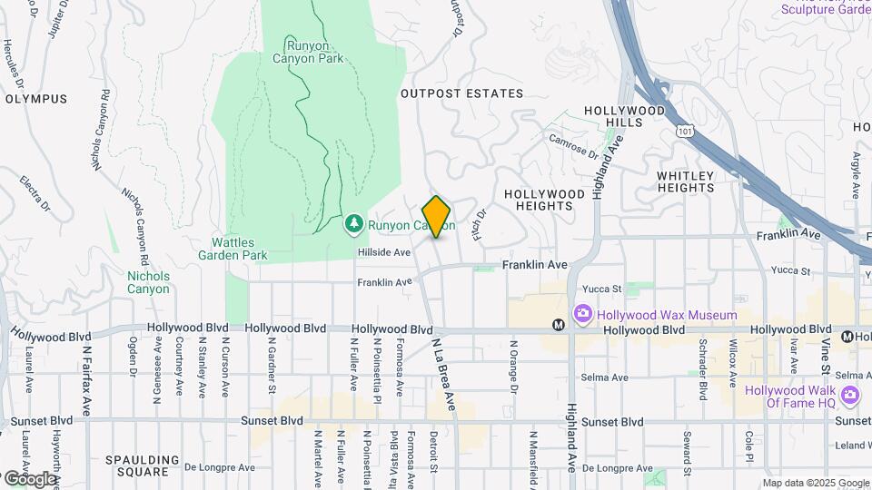 1872 El Cerrito Pl Map and Location Details