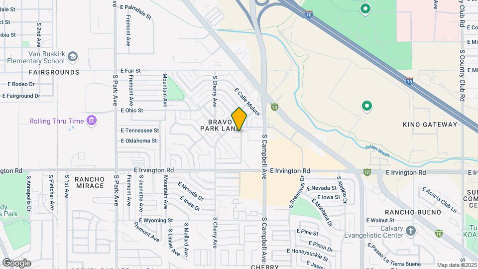 1735 E Warren Pl Map and Location Details