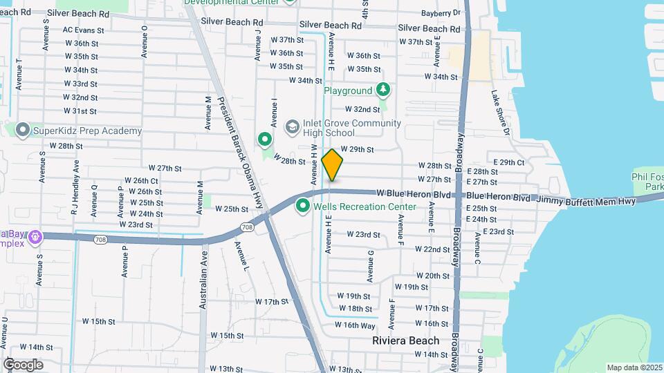520 W Blue Heron Blvd Map and Location Details