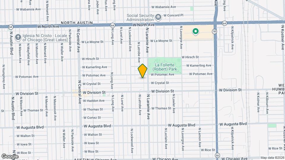 5216 W Crystal St, Unit 2 Map and Location Details