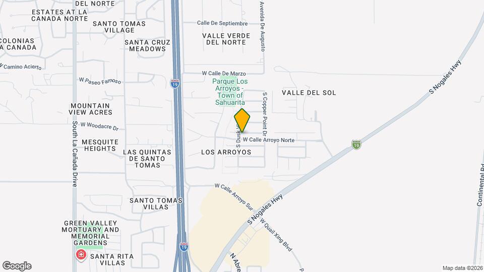 721 W Flaming Arrow Dr Map and Location Details