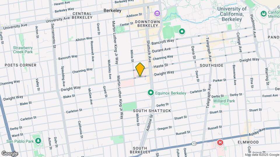 2016 Dwight Way, Unit B Map and Location Details