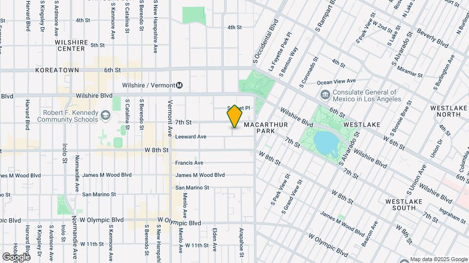 2861-2867 Leeward Ave Mapa y Detalles de la Ubicación