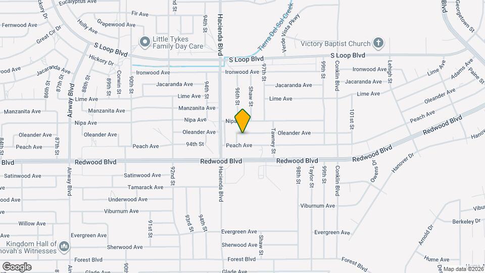 9610 Oleander Ave Map and Location Details