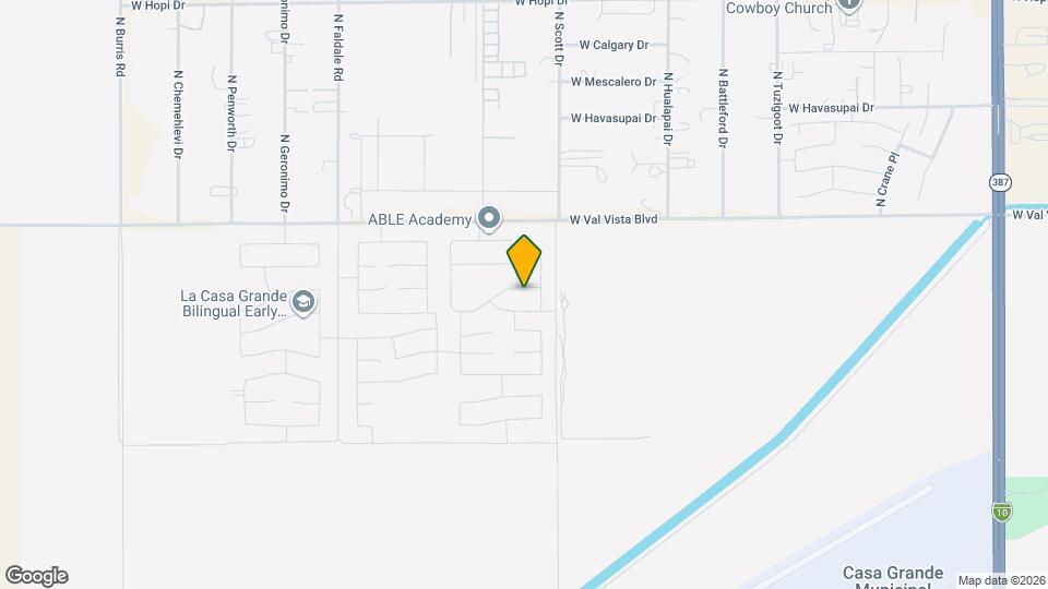 1033 W Avalon Canyon Dr Map and Location Details