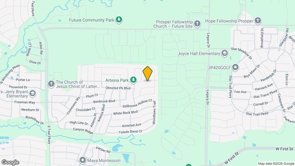 16616 Central Garden Ln Map and Location Details