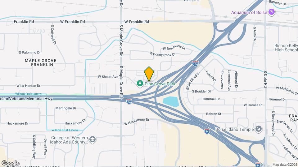 8721 W Pine Valley Ln Map and Location Details