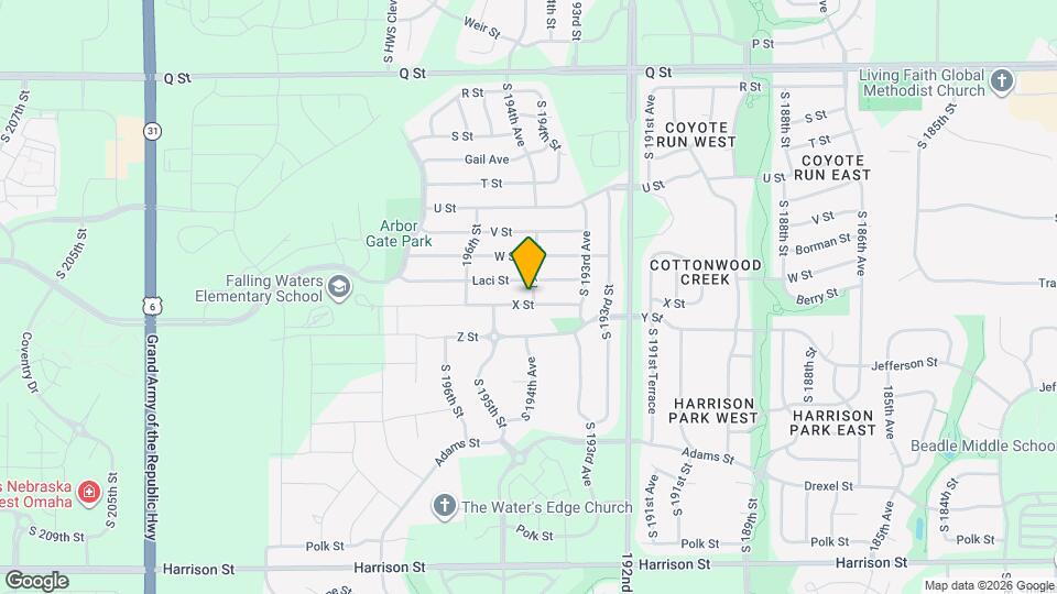 19404 X St Map and Location Details