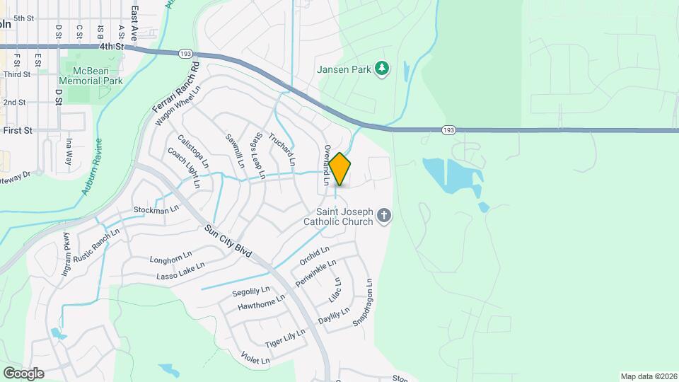 1421 Topanga Ln Map and Location Details