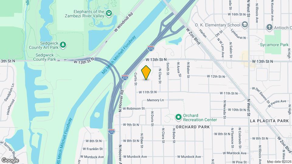 1282 N Curtis Ct Map and Location Details