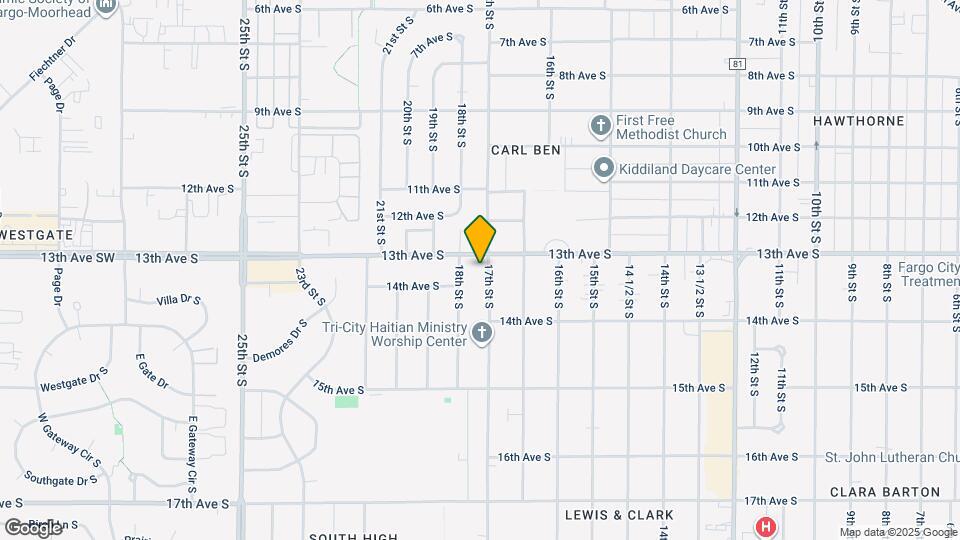 1309 17th St S Map and Location Details