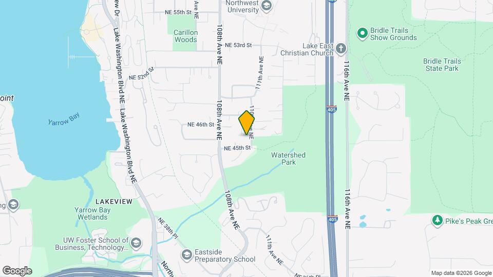 4523 110th Ave NE Map and Location Details