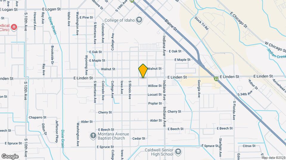 1818 E Linden St Map and Location Details