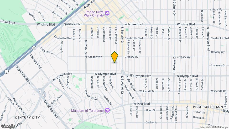 325 S El Camino Dr Map and Location Details