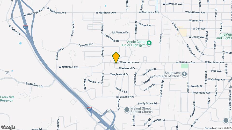 1400 Elmdale Pl Map and Location Details