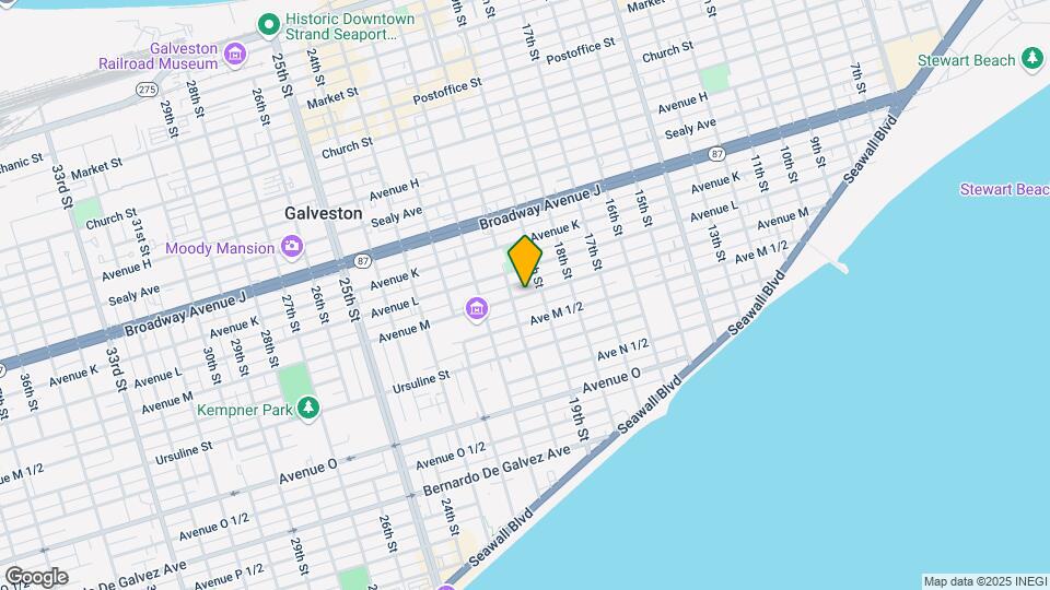 1917 Ave M 1/2 Map and Location Details