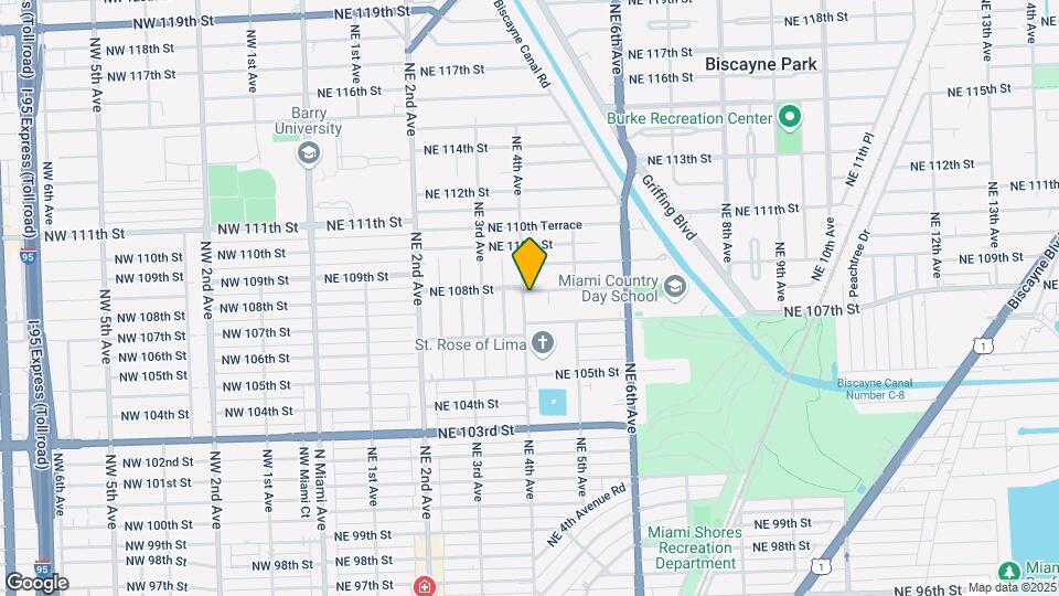 402 NE 108th St Map and Location Details