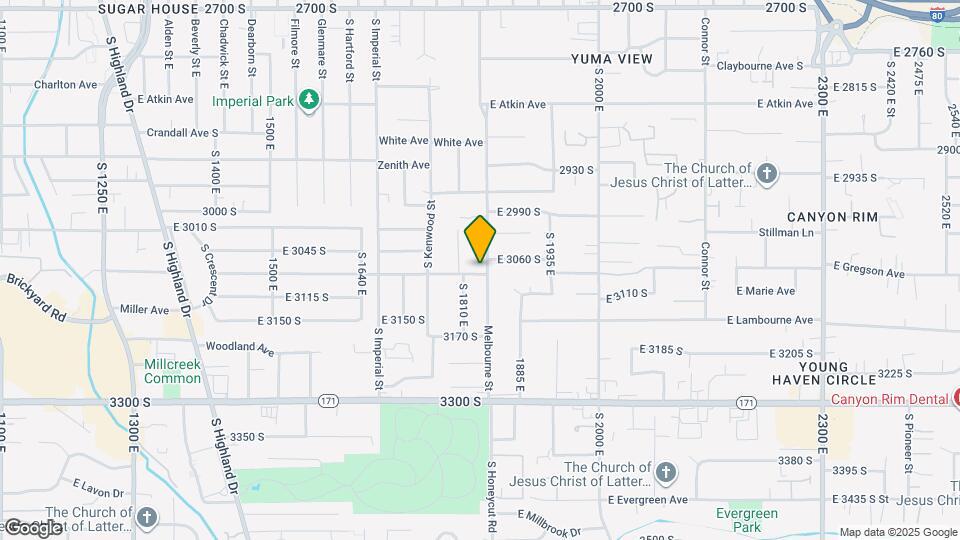 3076 Melbourne St Map and Location Details