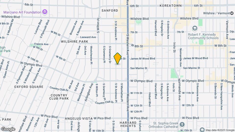 930 S St Andrews Pl Map and Location Details