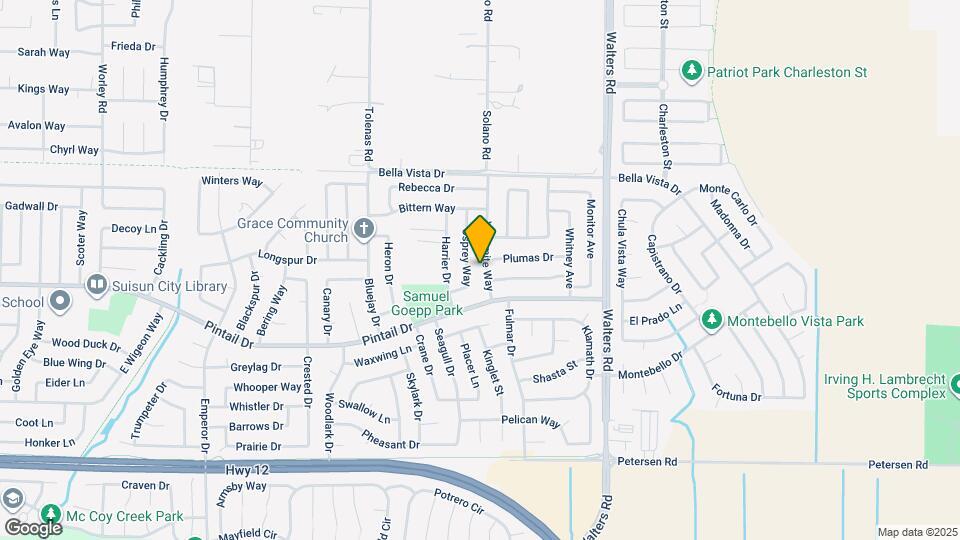 810 Yosemite Way Map and Location Details