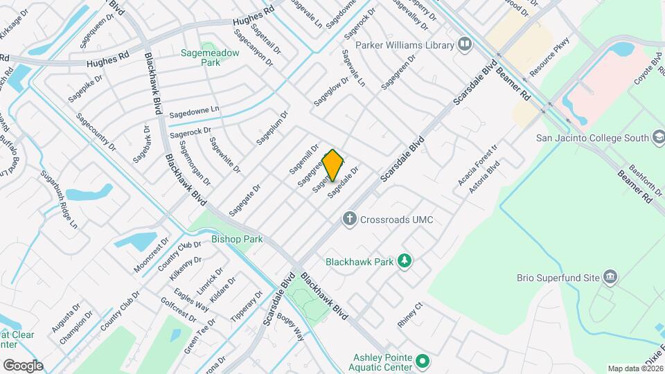 10131 Sagedale Dr Map and Location Details