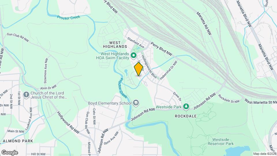821 Westmoreland Circle Northwest Map and Location Details