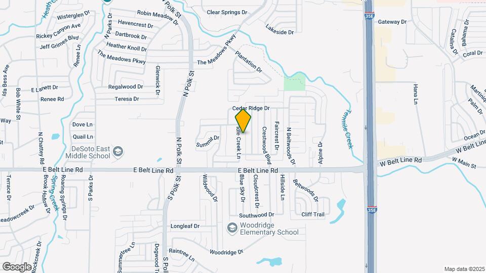 200 Idle Creek Ln Mapa y Detalles de la Ubicación