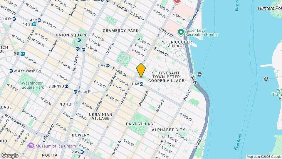 StuyTown Mapa y Detalles de la Ubicación