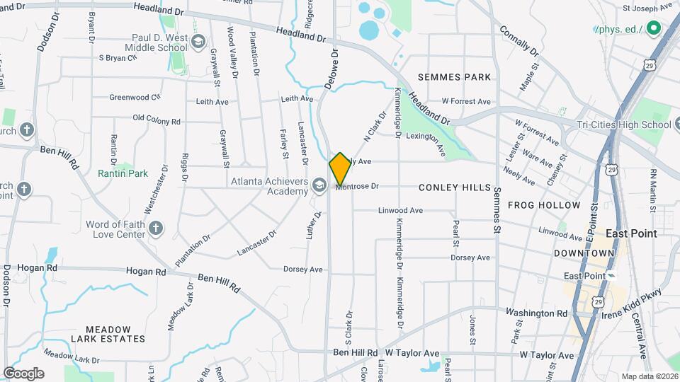 2078 Montrose Dr, Unit B Map and Location Details
