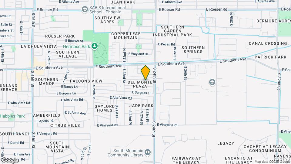 2321 E Lynne Ln Map and Location Details